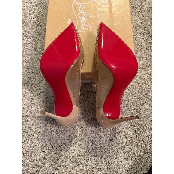 Christian Louboutin Follies Strass 100 mm Light Silk - Picture 10 of 15